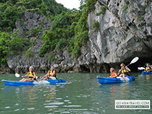 Kayaking at Halong Bay