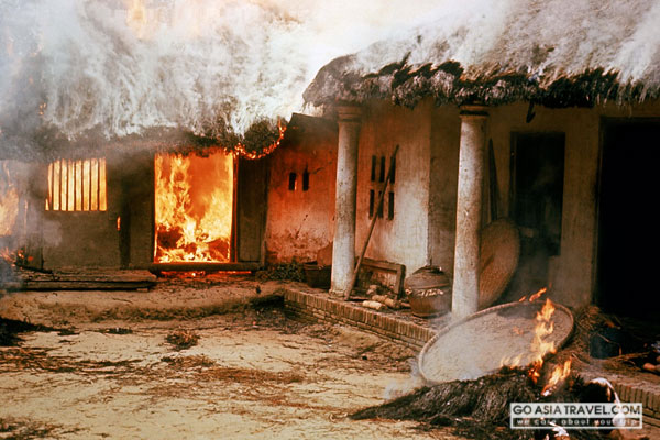 Houses burned in My Lai Massacre
