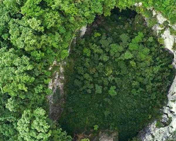 Son Doong from sky